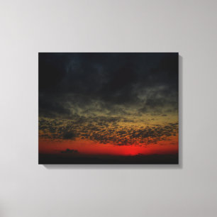 Sunset Before the Storm Canvas Print