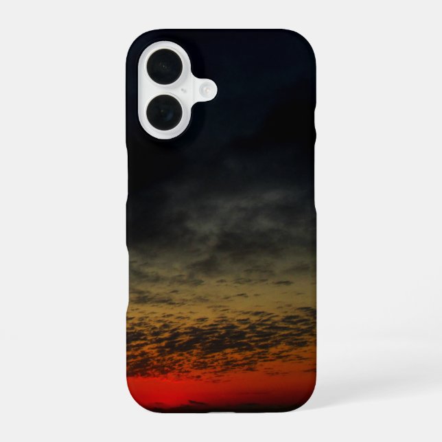 Sunset Before the Storm iPhone 16 Case (Back)