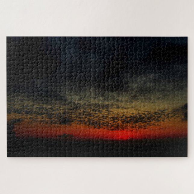 Sunset Before the Storm Jigsaw Puzzle (Horizontal)