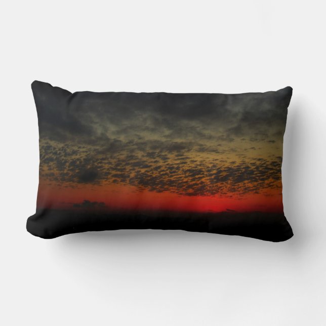 Sunset Before the Storm Lumbar Pillow (Front)