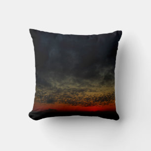 Sunset Before the Storm Throw Pillow