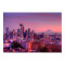 Sunset behind Seattle skyline from Kerry Park.