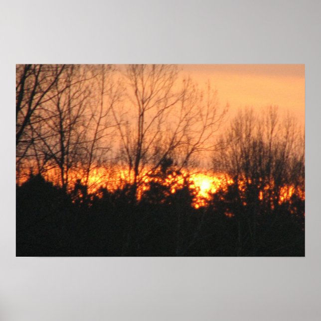Sunset behind three poster (Front)