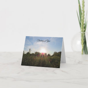 Sunset Beyond the Trees - Thinking of You Card