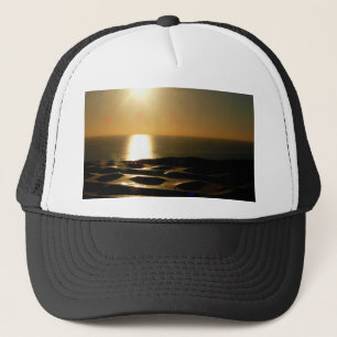 Sunset Bigbury Over See Trucker Hat
