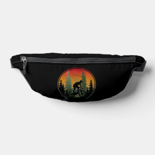 Sunset Biking Nature Scenery Fanny Pack
