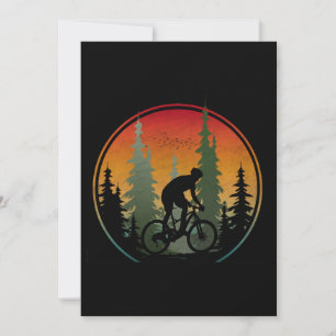 Sunset Biking Nature Scenery Invitation