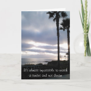 Sunset Birthday Card