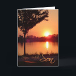Sunset Birthday for Son Card<br><div class="desc">Sunset Birthday for Son, credit to : Robert Aichinger Austria</div>