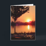 Sunset Birthday for Son Card<br><div class="desc">Sunset Birthday for Son,  credit to : Robert Aichinger Austria</div>