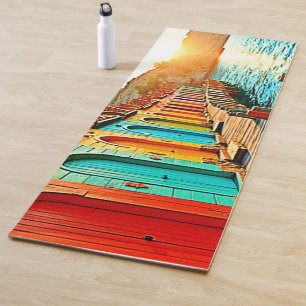 Sunset Bliss: Seaside Hues Yoga Mat