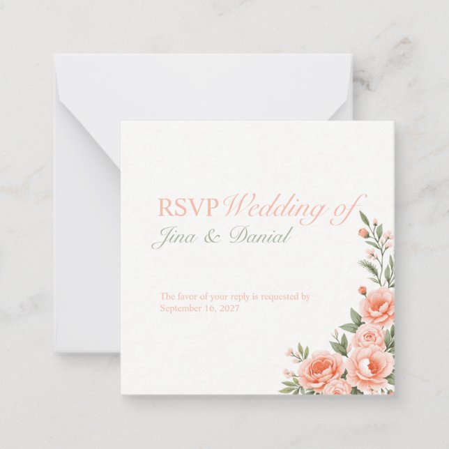 Sunset Bloom Card (Front)