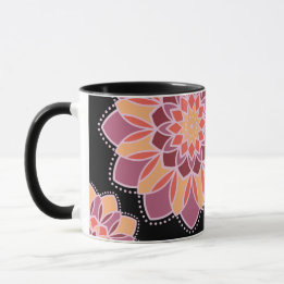 Sunset Bloom Mandala Mug