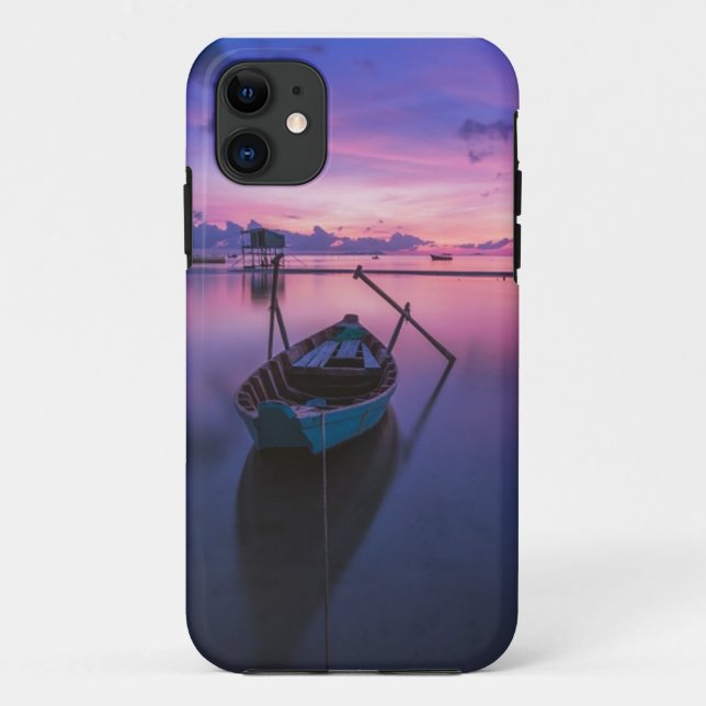 Sunset Boat phone case (Back)