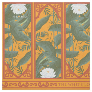 Sunset Botanical Panel Pattern - The White Lotus Fabric