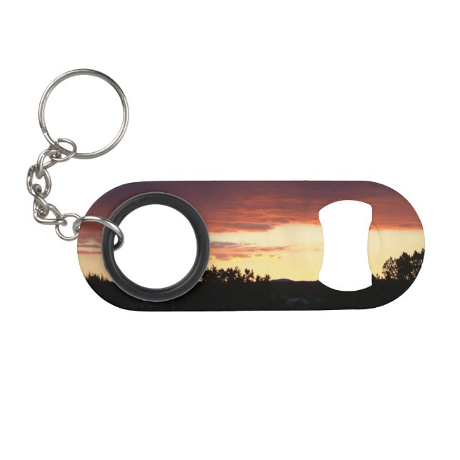 Sunset Bottle Opener Keychain Bottle Opener (Front (Horizontal))