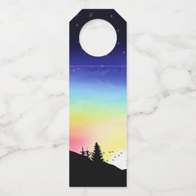 Sunset Bottle Tag (Front)