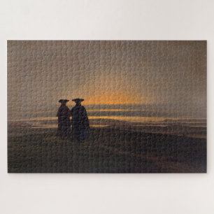 Sunset (Brothers) by Caspar David Friedrich Jigsaw Puzzle