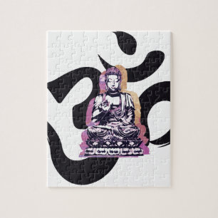Sunset Buddah Ohm Jigsaw Puzzle