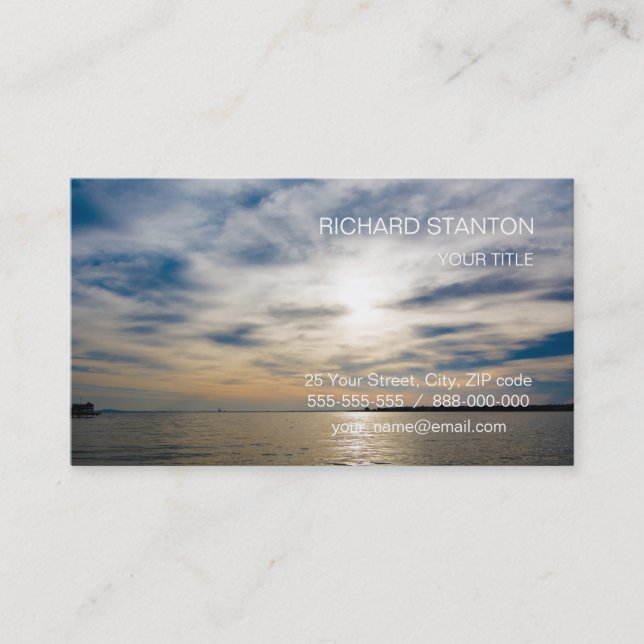Sunset Business Card (Front)