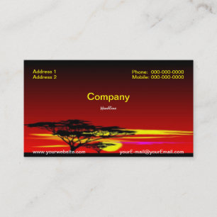 Sunset Business Card