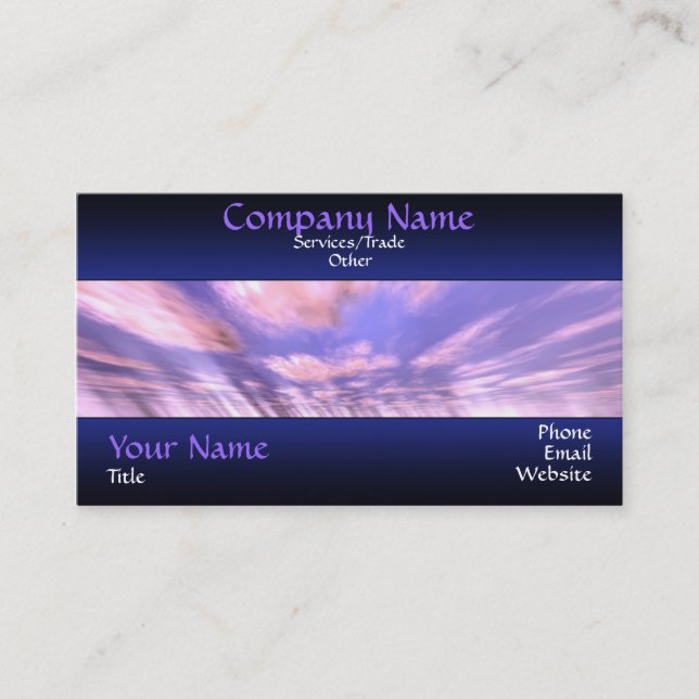 Sunset Business card (Front)