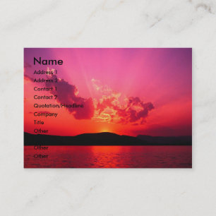 Sunset Business Card
