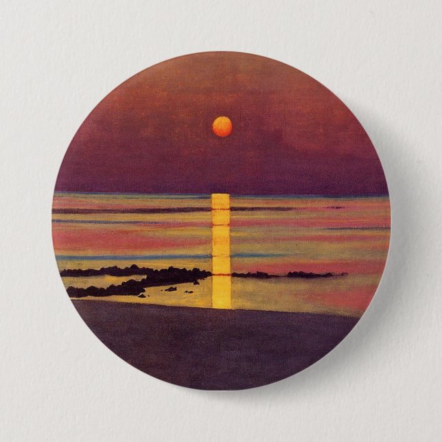 Sunset (by Félix Vallotton) 3 Inch Round Button (Front)