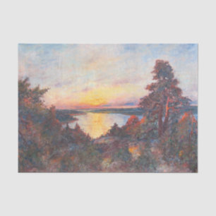 Sunset by the Coast (by Kimon Loghi) Tissue Paper