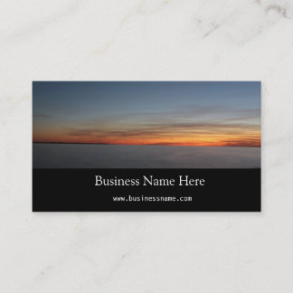 sunset by the lake, Kingston, Ontario,at twilight Business Card