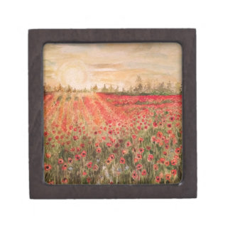 Sunset by the poppy fields.jpg jewelry box