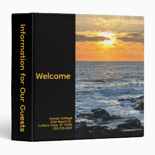 Sunset By The Sea Vacation Rental Binder
