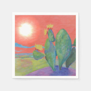 Sunset Cactus Napkin