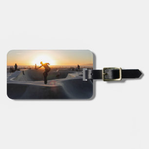 Sunset California Dreams Skateboard Park Freestyle Luggage Tag