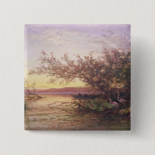 Sunset, Camargue 2 Inch Square Button