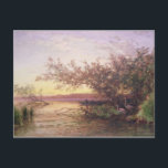 Sunset, Camargue Postcard<br><div class="desc">Sunset,  Camargue | by Felix Ziem | Art Location: Musee de la Ville de Paris,  Musee du Petit-Palais,  France | French Artist | Image Collection Number: XIR53525</div>