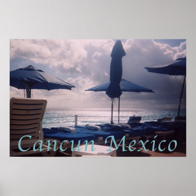 Sunset Cancun Mexico Poster (Front)