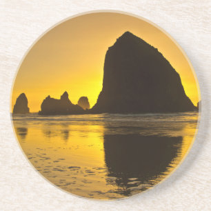 Sunset, Cannon Beach, Oregon, USA Coaster