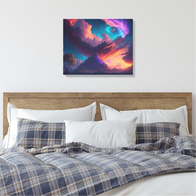 Sunset Canvas Print (Insitu(Bedroom))