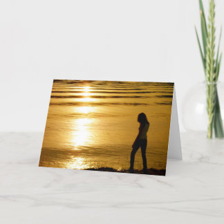 sunset card