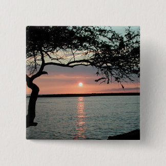 Sunset Carmel, Ca. 2 Inch Square Button