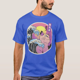 Sunset cat sea waves cats design boy T-Shirt