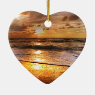 Sunset Ceramic Ornament