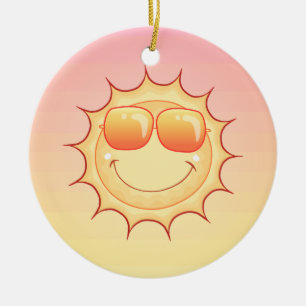 Sunset Ceramic Ornament