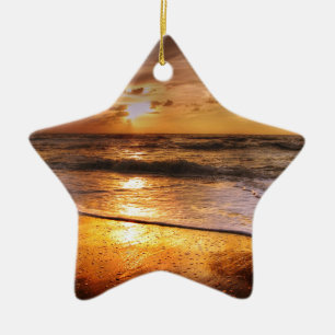 Sunset Ceramic Ornament