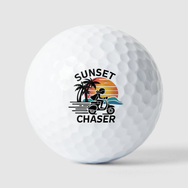 Sunset Chaser Golf Balls (Front)