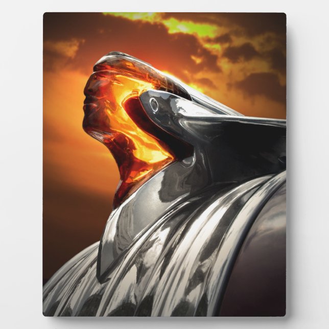 Sunset Chief Pontiac Chieftain Classic Car Plaque (Front)