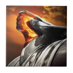 Sunset Chief Pontiac Chieftain Classic Car Tile