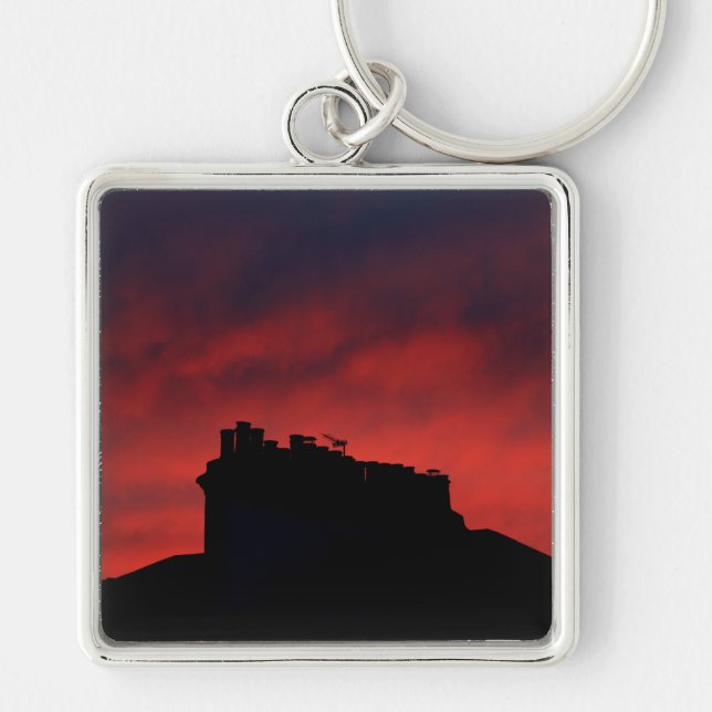 Sunset chimneys keychain (Front)