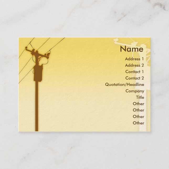 Sunset - Chubby Business Card (Front)